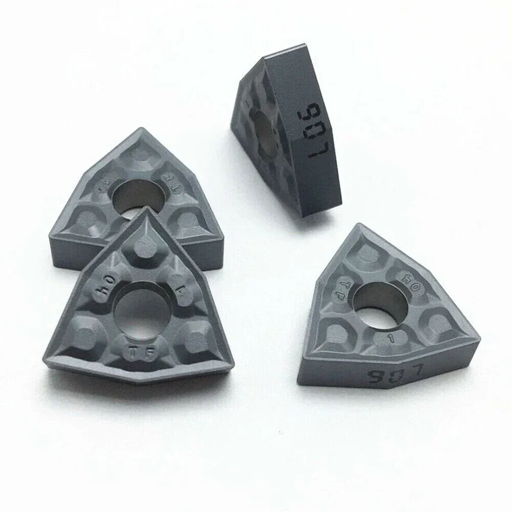 Cuchillas de inserción de piezas de 10 WNMG080404-TF, herramientas de corte de carburo CNC IC907 WNMG431-TF, accesorios de herramientas de torneado metalúrgico