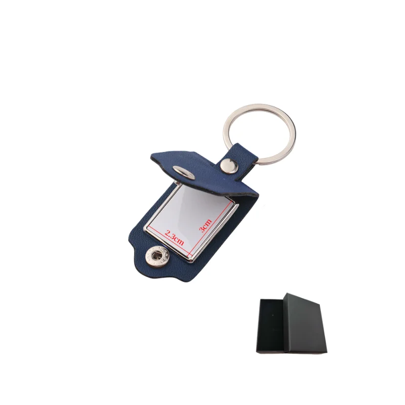 DIY Fun Photo Leather Key Ring with Engraved Image
