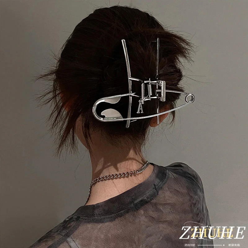 Women's Jewelry Accessories Bold-Design Safety Pin and Shark Clip Hair Accessory for Women's Fashion Flair