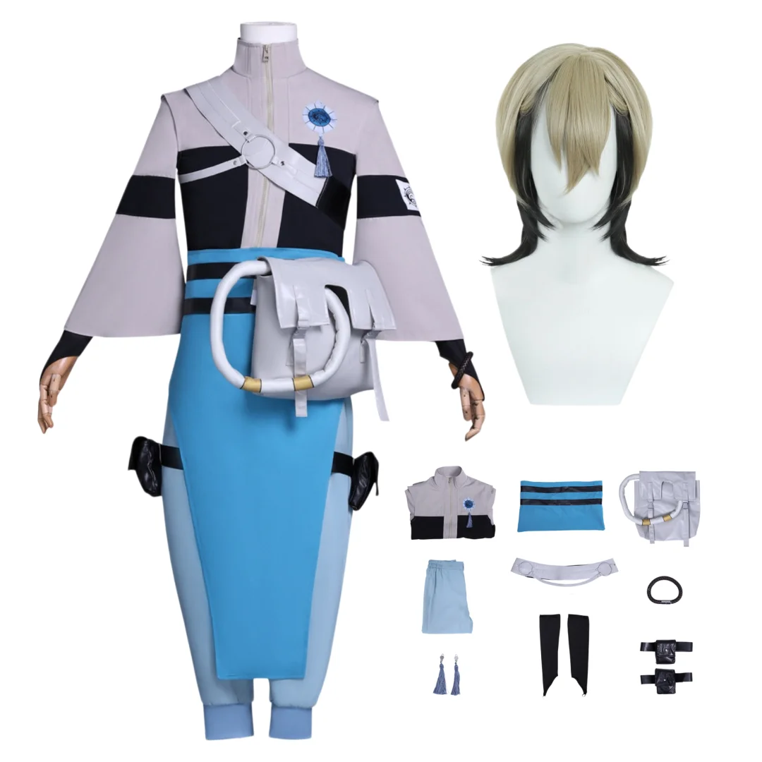 

Gachi Akuta Zanka Cosplay Anime Costume Wig Full set
