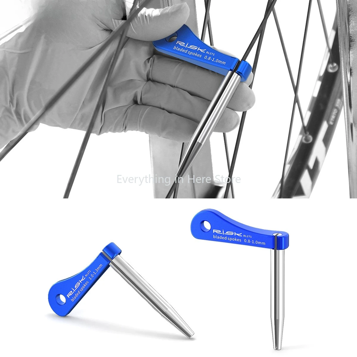 For RISK Bicycle Flat Spokes Fixator 0.8mm To 1.3mm Road Bike Spoke Fixed Wrench Bicycle Repair Tools Cycling Accessories
