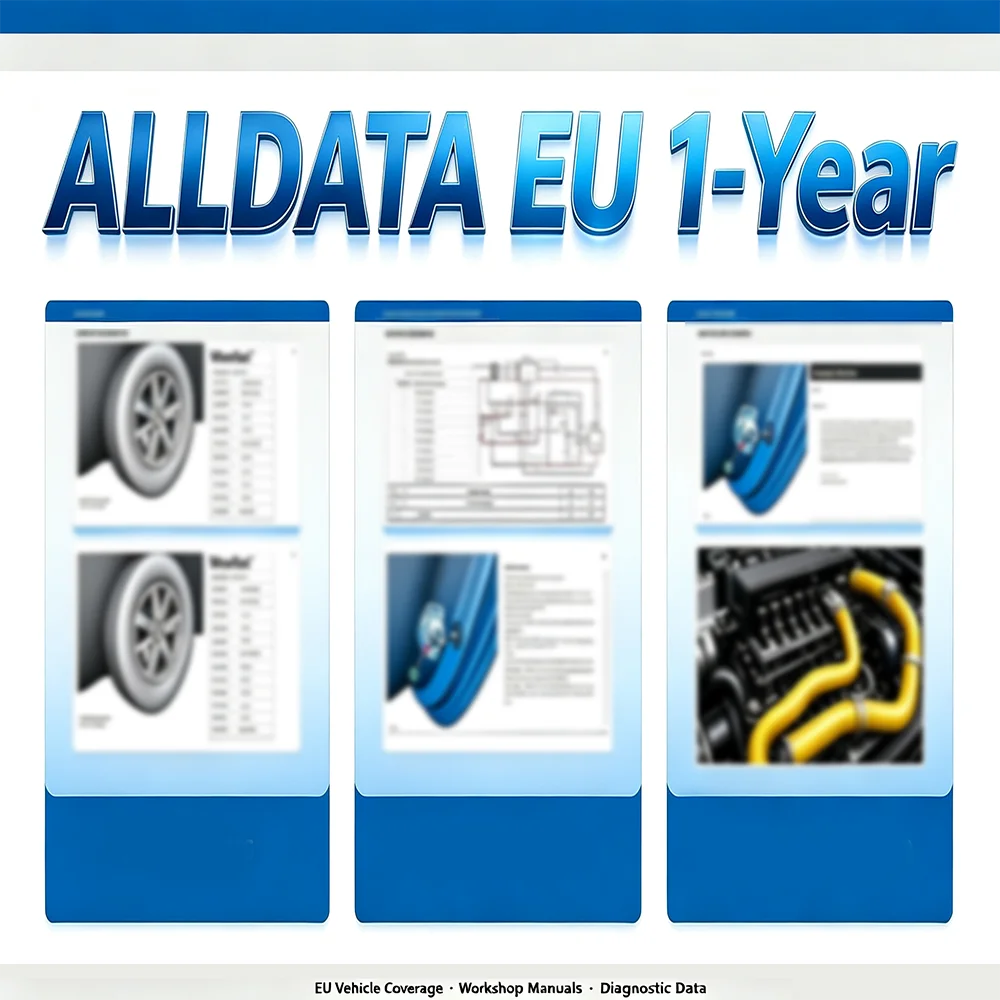 ALLDATA EU 1-Year Online Account Full Version for Workshop Car Repair Online Software Database Web Login Update to 2027 Deluxe