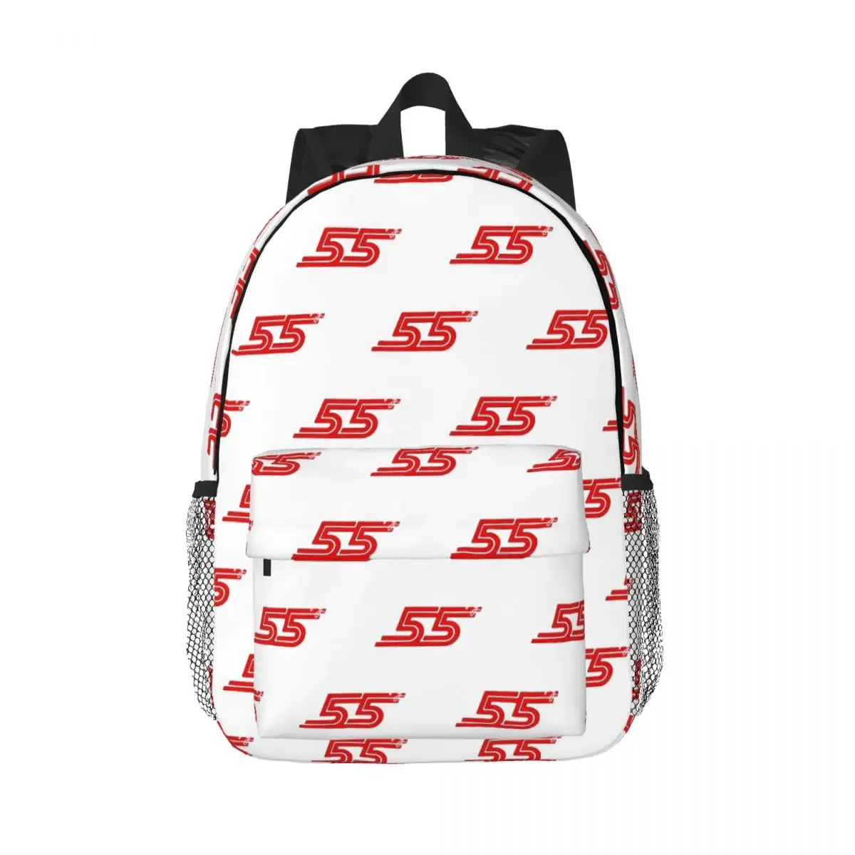 Carlos Sainz Jr F1 Signature Graphic - Dark Backpacks Teenager Bookbag Casual Students School Bags Laptop Rucksack Shoulder Bag