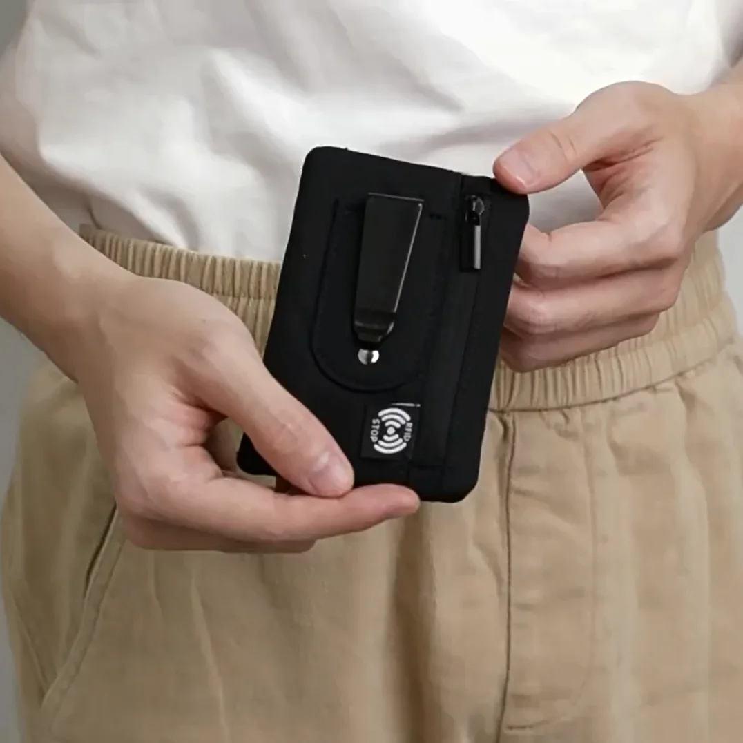 Money Belt Hidden - Zewnętrzna saszetka antykradzieżowa z blokadą RFID,