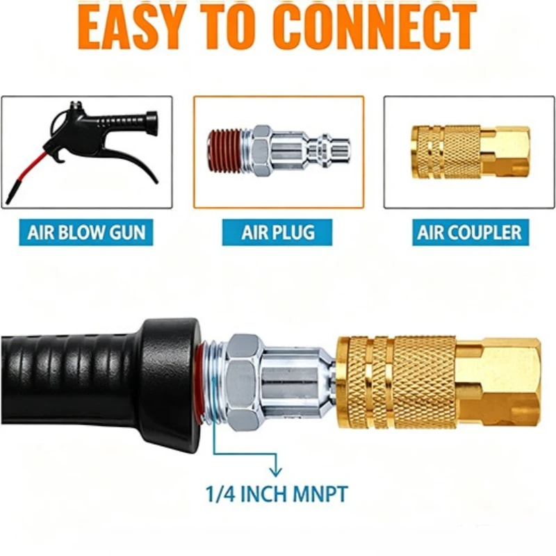 American-style pneumatic quick-connect air compressor hose quick-insert connector pneumatic component air compressor accessory
