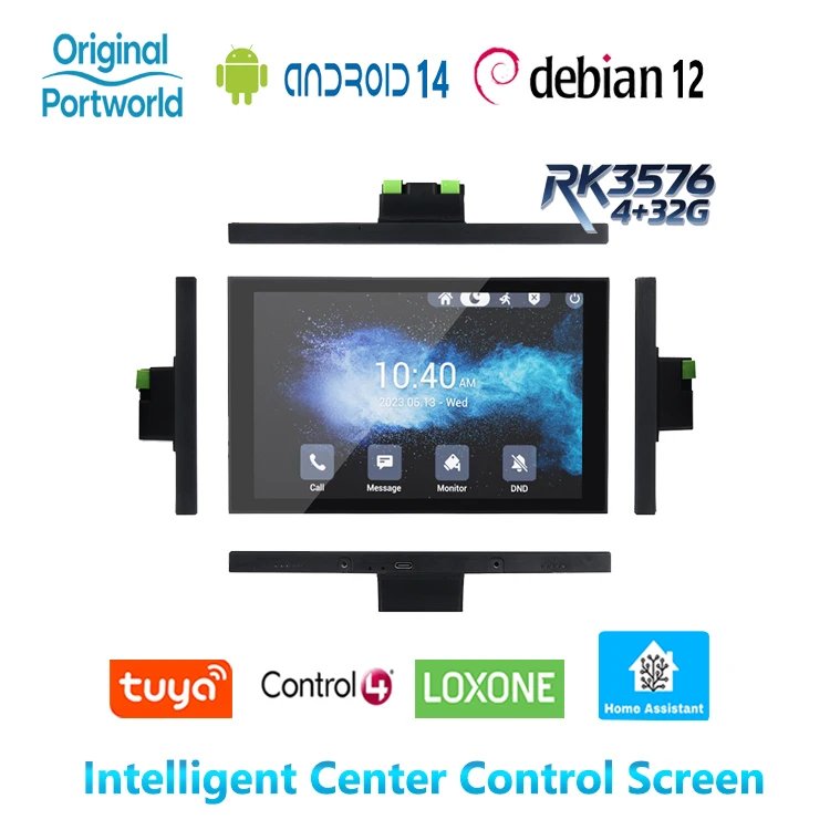 

Android 14 8 Inch Home Automation Smart Control Panels Built in Wifi6 BLE5.4 for Room Lights Curtain Control