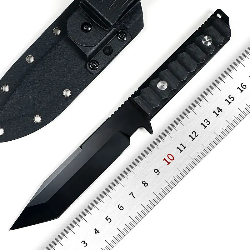 

Outdoor knife fixed blade high-quality G10 handle camping survival multifunctional tool jungle hunting kitchen knife