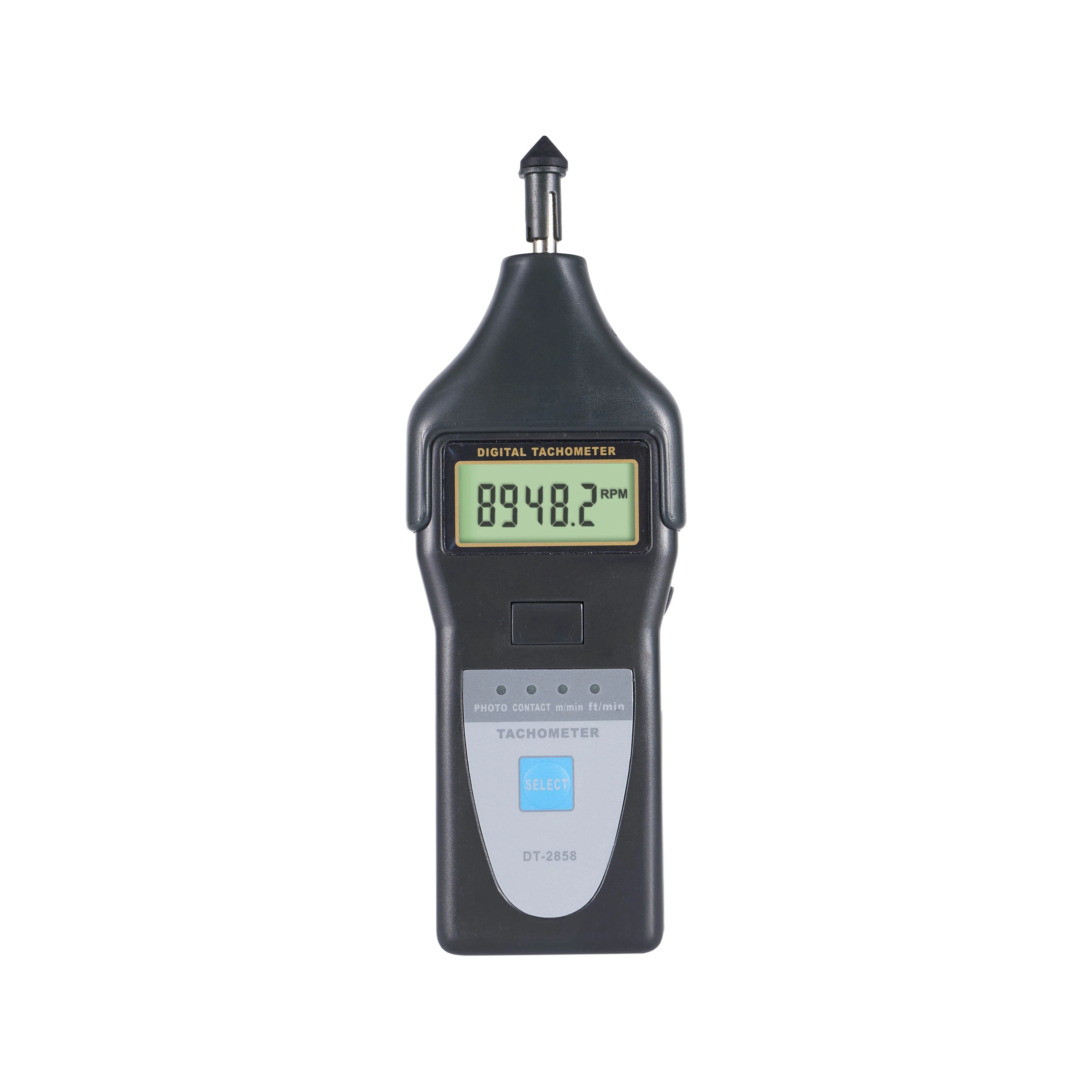 Laser Tachometer DT-2858 Digital Non-Contact Tachometer 2.5~99,999r/min Motor Speed, Line Speed Frequency Contact Tachometer