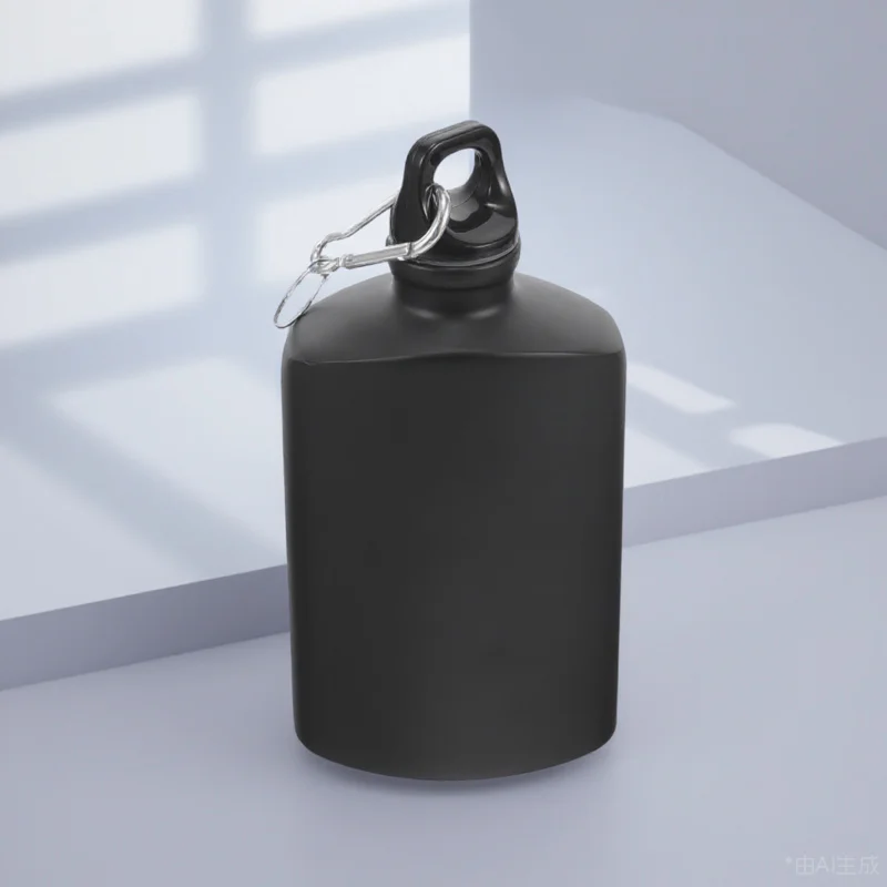 

Military Water Canteen Portable Flat Aluminum Bottle Outdoor Camping Hiking Fishing Riding Leak Proof Spill Proof Wear Resistant