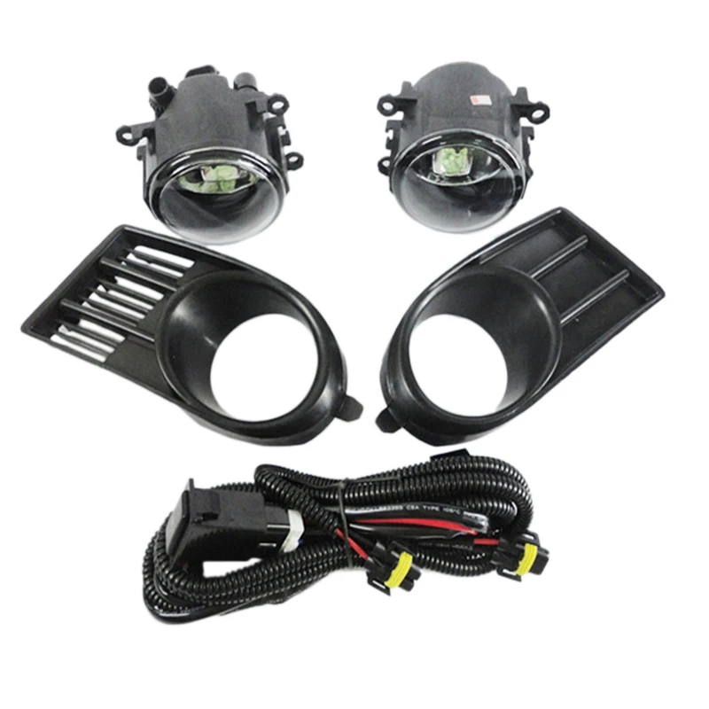 

A21F-Front Bumper Fog Lights Fog Lamp Cover With Bulb H11 Switch Wire Bezel For Swift 2006 2007 2008 2009 2010