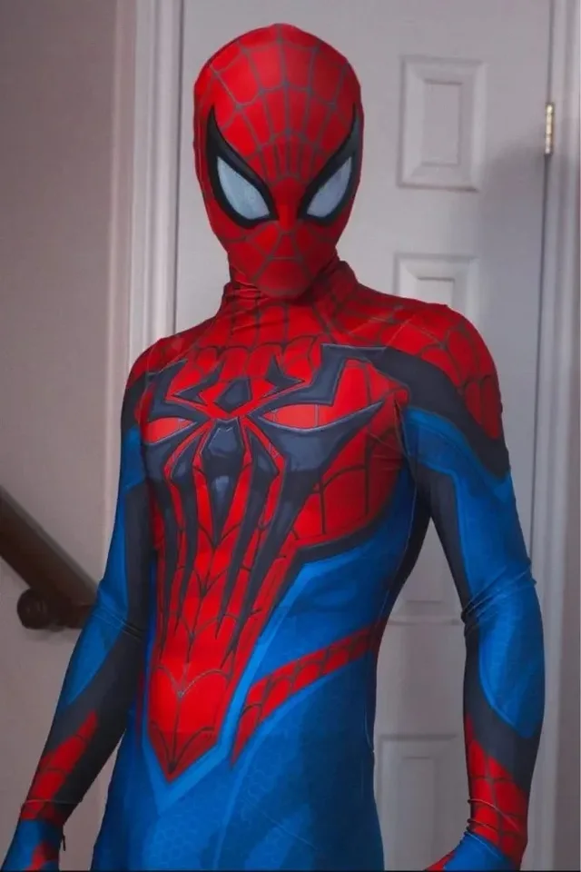 スパイダーマン コスプレ バトルダメージレイミースパイダーマンコスプレスパイダー大人用