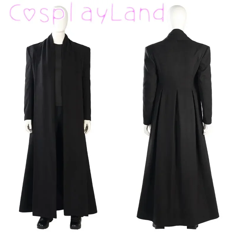 

New TV Sand Dream Man Cosplay Costume King of Dreams Morpheus Halloween Party Outfit Props Black Suit Top Pants Jacket Shoes