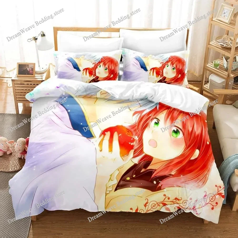 3D Print Duvet Cover Snow White with The Red Hair Pattern Quilt Covers for Children Single Twin Queen King Bedding Home TextileF