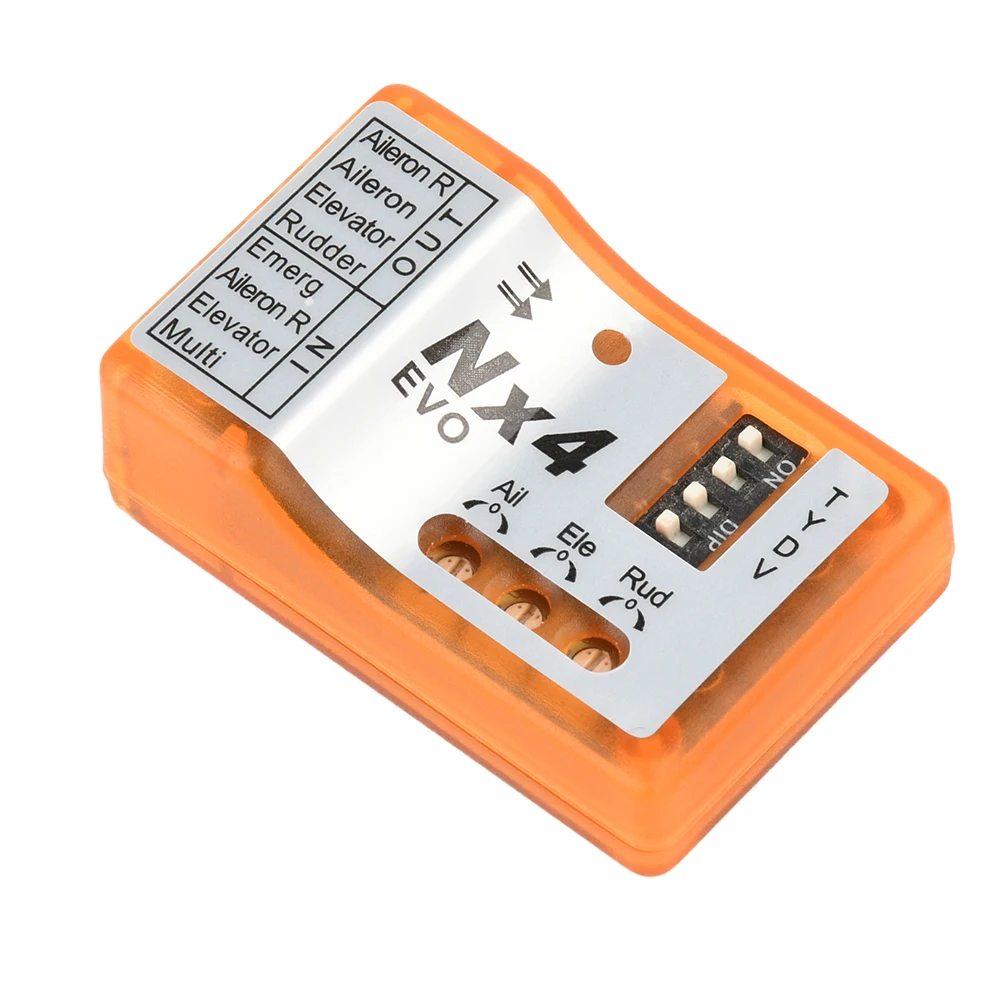Контроллер полета NX4-EVO/NX4-PRO Баланс гироскопа полета 3D, подходит для самолетов с неподвижным крылом, поддерживает режим скорости/держания/гиро-выключения