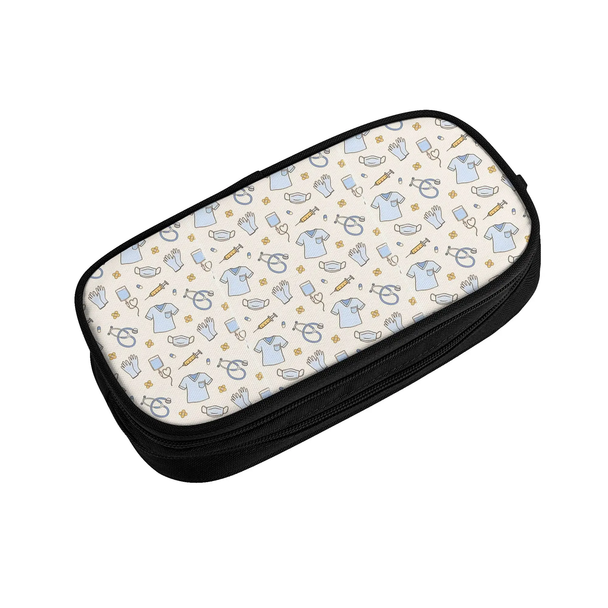 1 piece Lightweight Equipment Pattern  Pencil Case Teen Pen Bag Medical School Stationery Bag