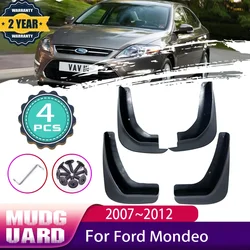 4 PCS Car Mud Flaps For Ford Mondeo MK4 Accessories 2007~2012 2008 Car Mudguards Front Rear Mud Splash Guards Flaps Accessories