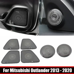 For Mitsubishi Outlander 2013 - 2020 Door Audio Speaker Loudspeaker Frame A Pillar horn Decoration Cover Interior Accessories