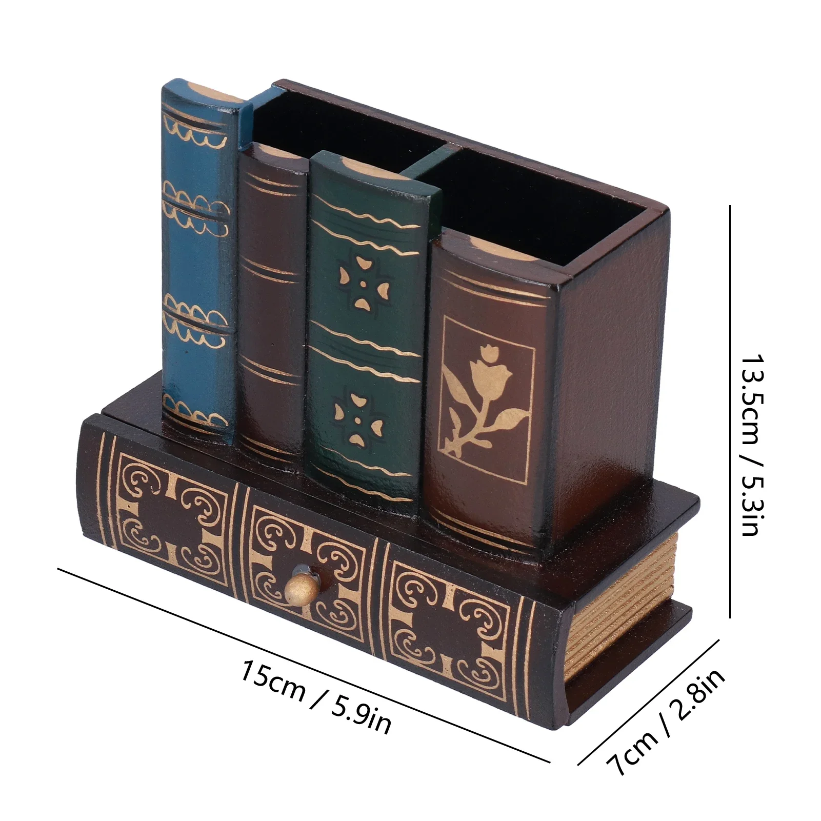 Retro Style Pencil Holder Pen Cup Desktop Storage Organizer Decoration For Home Office