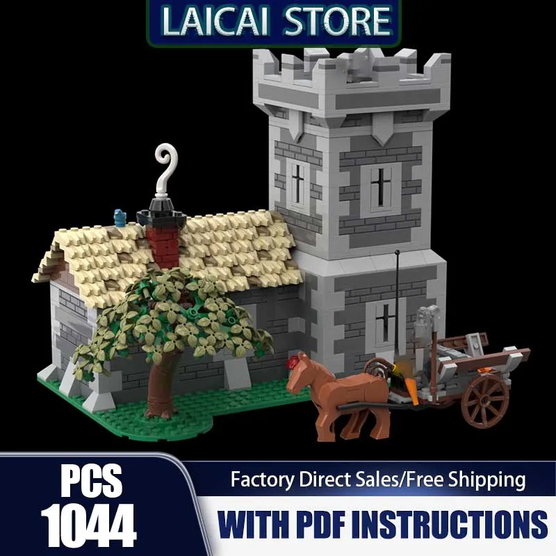 

City Street View Model Moc Building Blocks Blacksmith Castle Model Bricks DIY Assembly Construstion Holiday Set Toys Gifts