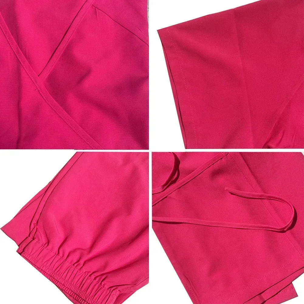 クラシックナーススクラブセット男性女性ナースアクセサリー医療制服外科歯科臨床トップパンツラボ作業服服