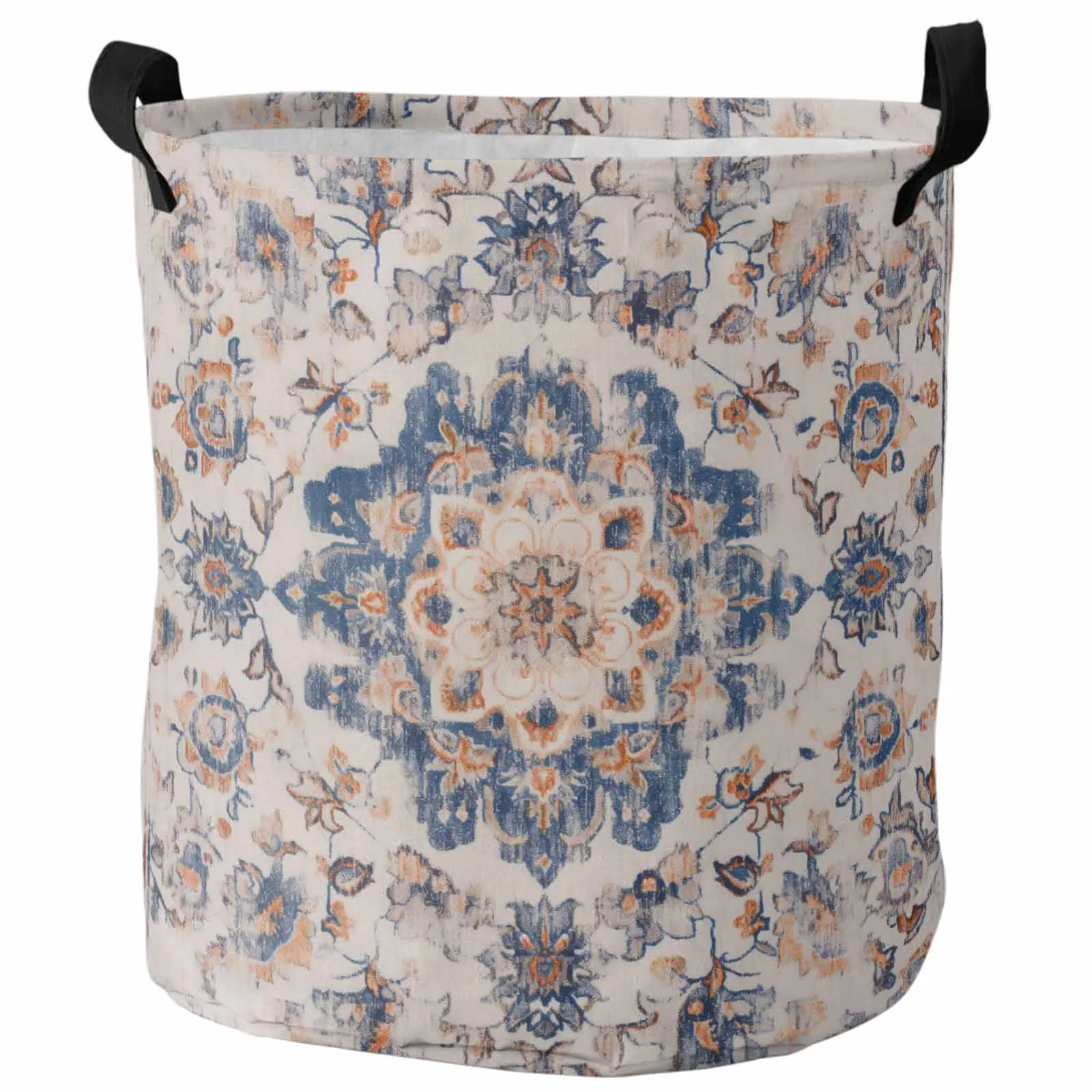 Ethnic Style Retro Persian Pattern Floral Foldable Dirty Laundry Basket Kid's Toy Organizer Waterproof Storage Baskets