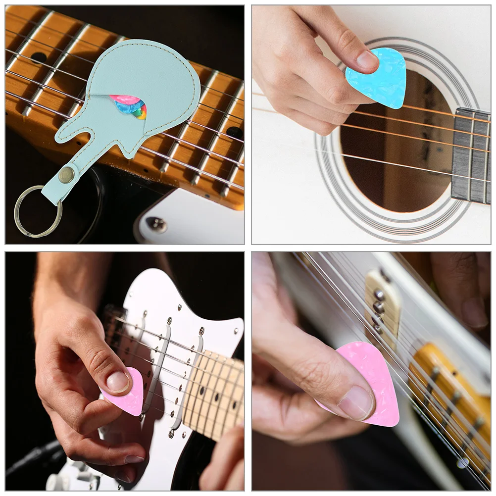 

Pick Storage Bag Guitar Portable Picks Holder Case Electric Acoustic Pu Display