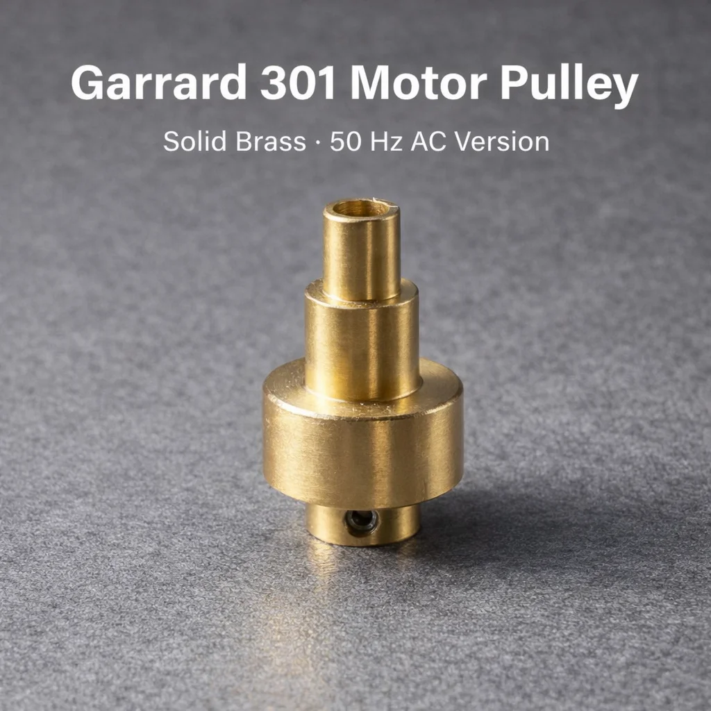 

Латунный шкив для мотора Garrard 301, с точной ступенчатой поверхностью, версия для переменного тока 50 Гц, обработанная на ЧПУ, с креплением на установочный винт