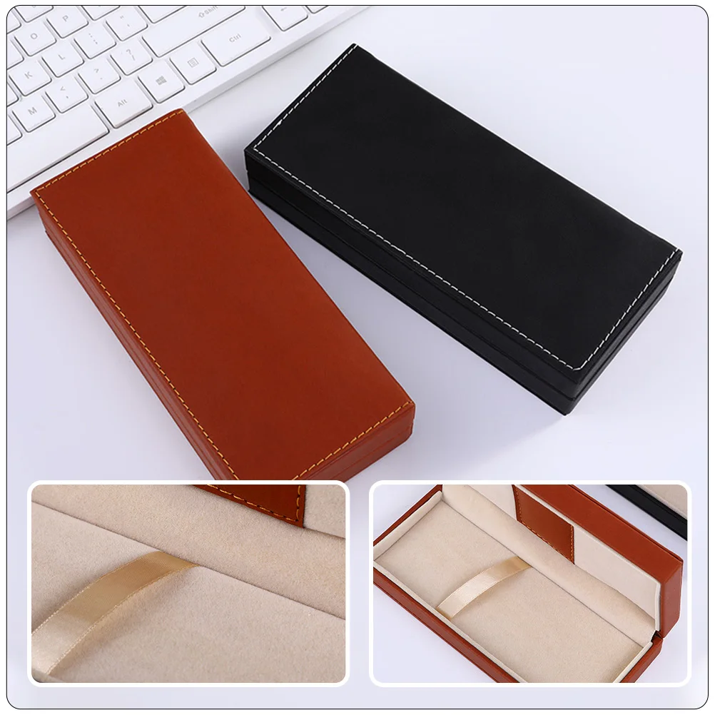 

Premium Pu Case Compact Gift Box Multi-Function Stationery Organizer Decorative Pen Box Gift Accessory Durable