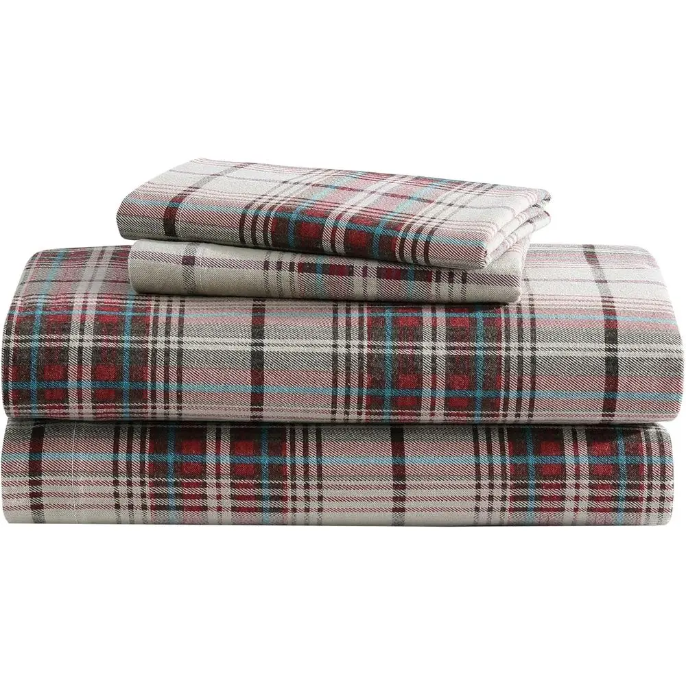 

Queen Size Cotton Bed Sheets - Anti-Pilling, Wrinkle Resistant, Soft & All-Season Comfort with Matching Pillowcases & Fitted She
