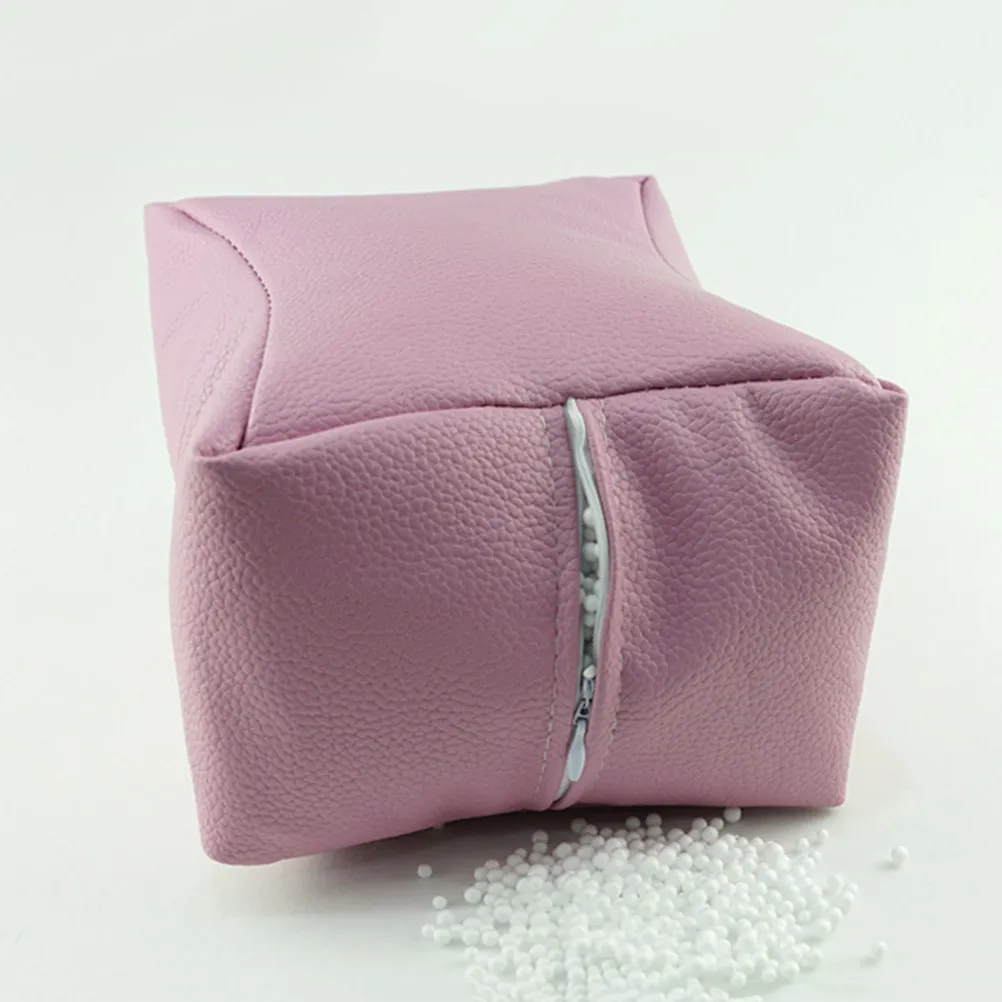 

1Pcs Manicure Pillow PU Nail Cushion Comfortable Wrist Pad Sponge Hand Rest Portable for Nail Art Salon Household Pink