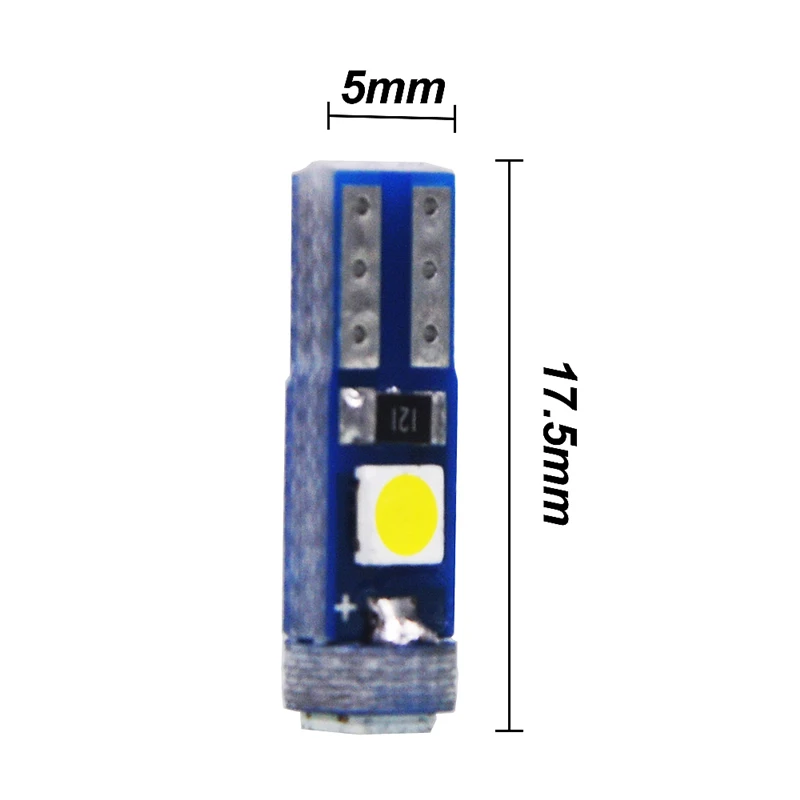 10Pcs T5 3030 SMD W1.2W 73 74 3 LEDs Car Wedge Instrument Panel Speedometer Tacho Gauge Cluster Lamp Dash LED Bulbs