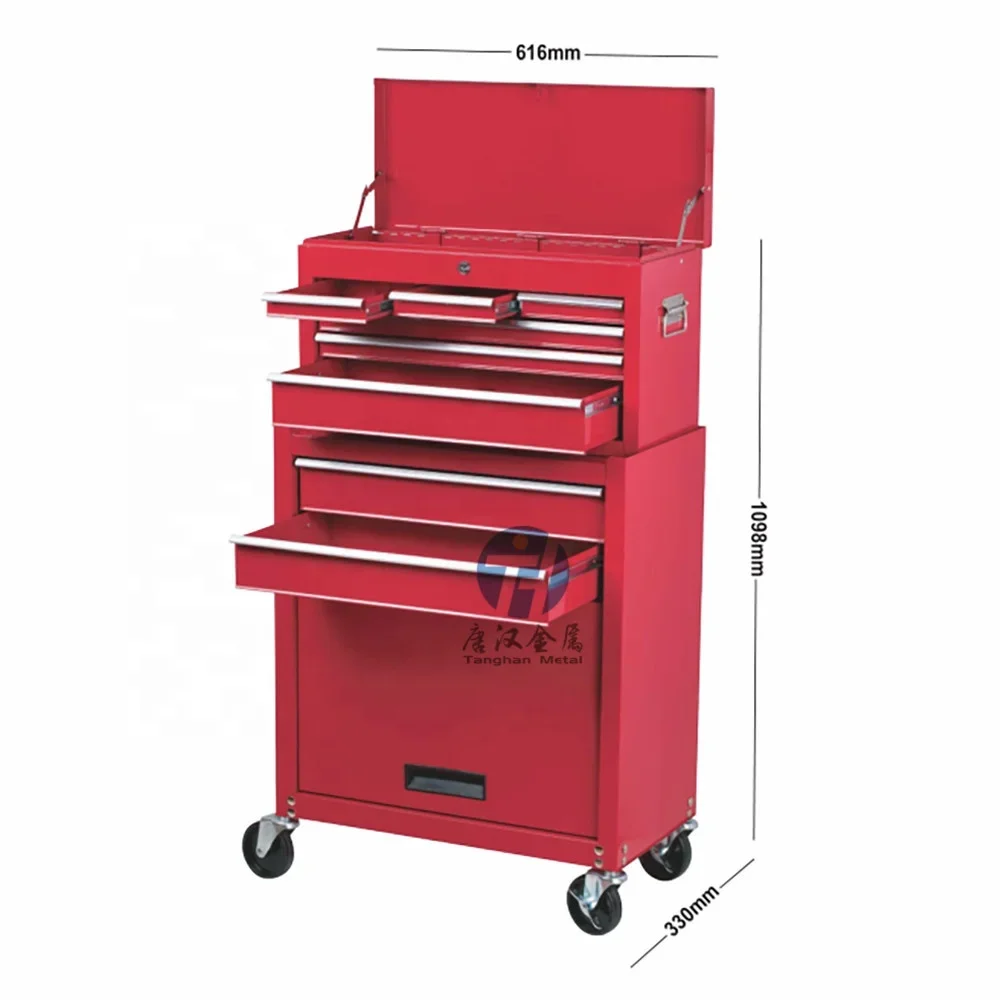 Metal Toolbox Steel Tool Cart With Drawers Heavy duty Movable Storage Tool Chest Roller Cabinets