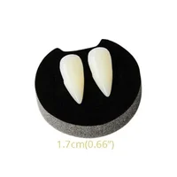 1-4Pcs Halloween Vampire Dentures Prop Halloween party Costume DIY Cosplay Props Decoration False Teeth With Dental Gum 6