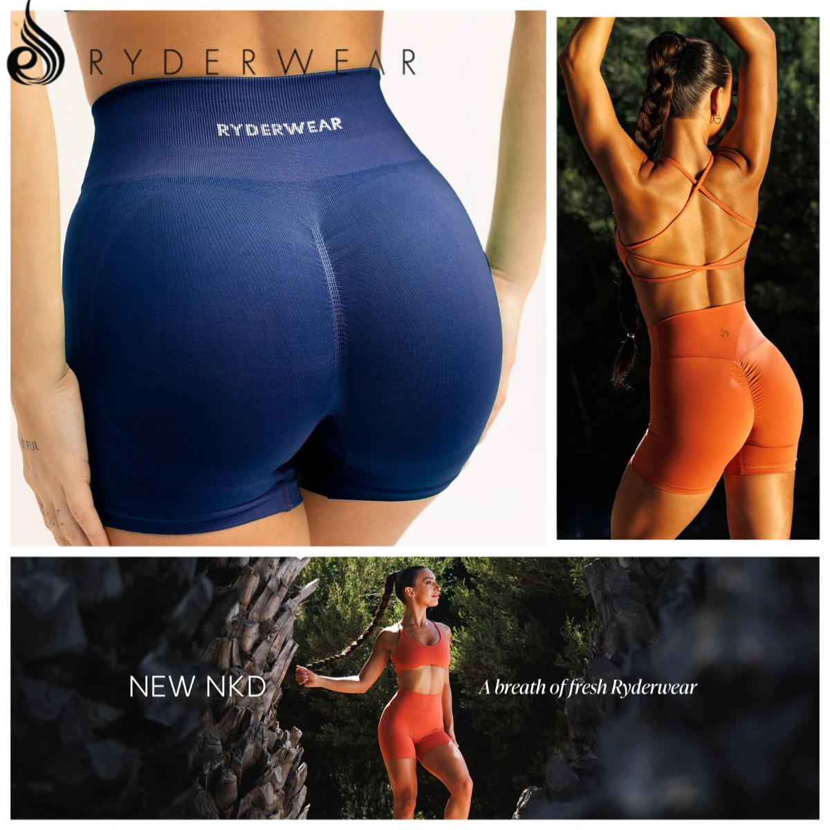 

Ryderwear Gym Fitness Yoga Women Summer Printed Shorts Sport Shorts Low Ribbed Band Scrunch Butt Seamless Breathable Shorts
