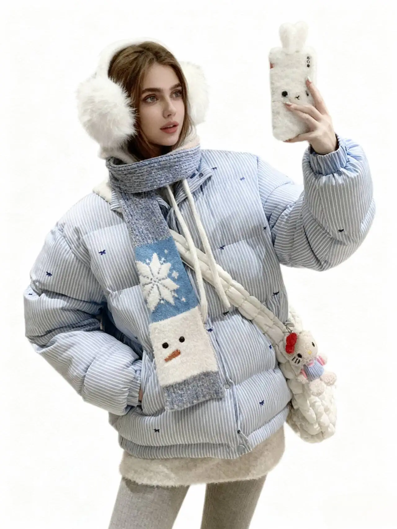 

Parkas Womens Girls Fall Velvet Lace-Up Panelled Fitted Sashes Ruffled Hem O-Neck Feminina Homewear Sweet Unique Attractive 2025