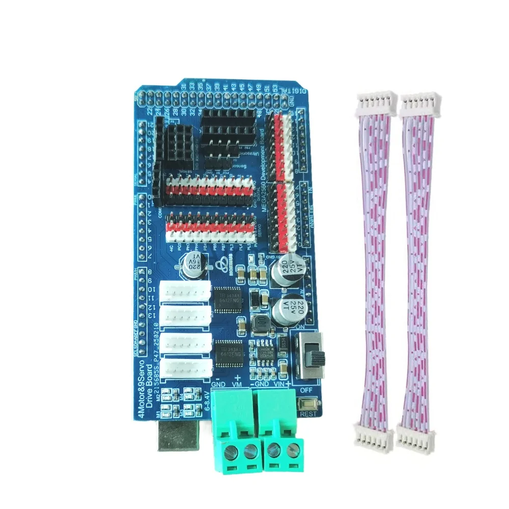6-12 В Mega2560 PS2 контроллер драйвер PID комплект управления скоростью для Arduino 4WD Mecanum колесо робот автомобиль двигатель робототехника рука серводвигатель