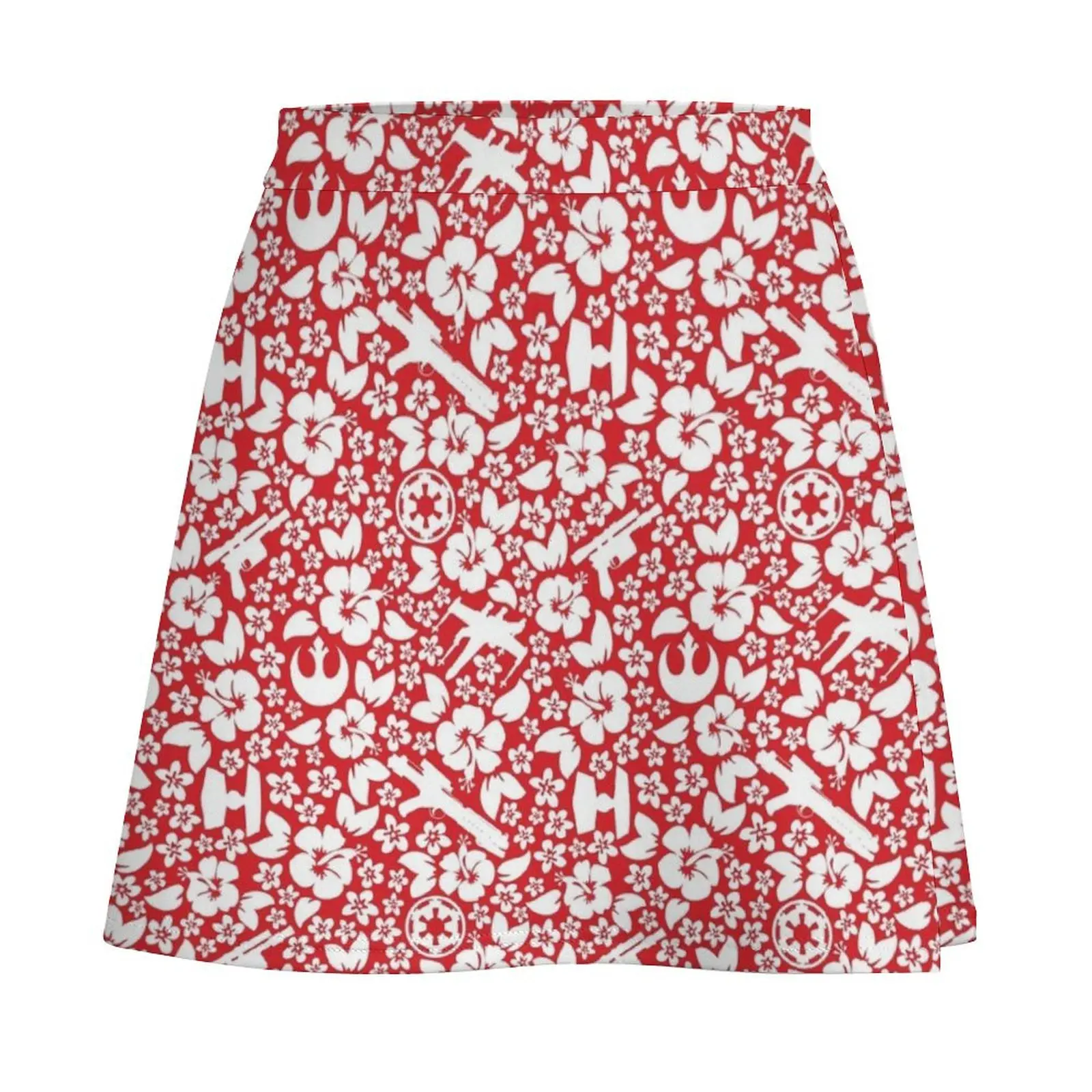 Galaxy Hawaiian Print Mini Skirt Woman skirt extreme mini dress School uniform Mini Skirt