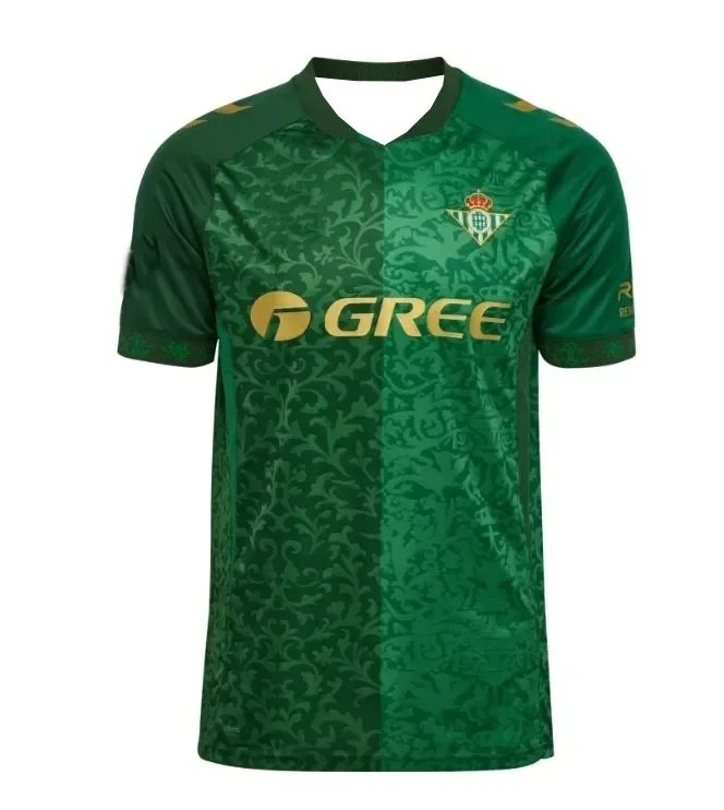 2026-27 Abde Ezzalzouli Nr.10 Antony Nr.7 Herren Kinder Weiches Match-Trainings-Atmungsaktives Fußballtrikot Erwachsene Betis Auswärts-Fußballtrikot – Detail 2