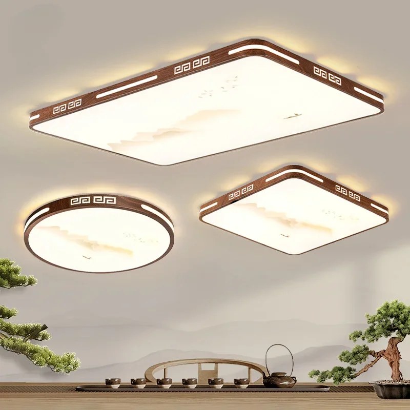 Neo-chinese Style Living Room Ceiling Light Modern Simple Living Room Bedroom Ceiling Light Energy-saving Indoor Lighting FYCL