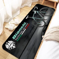 Bianchi Bikers Door Mat Entrance Non-slip Doormat Washable Kitchen Carpet Living Room Hallway Rugs Bathroom Bath Door Mats