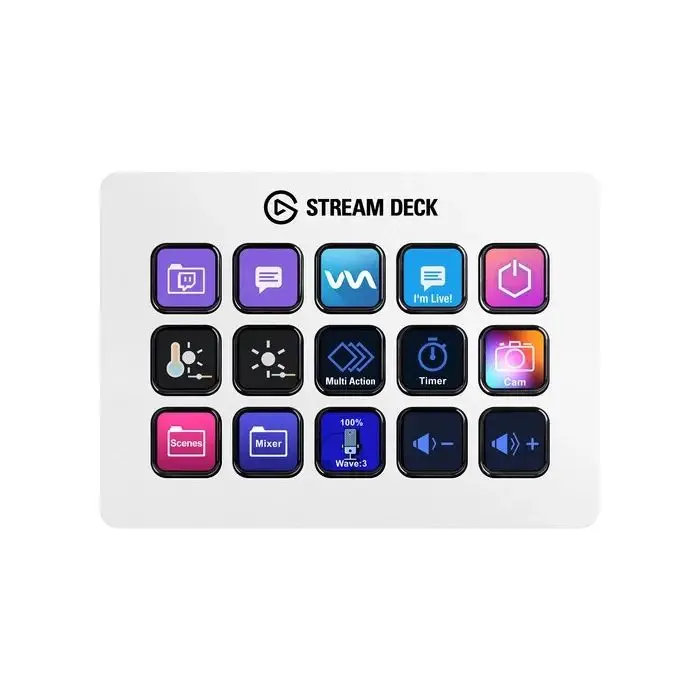 

Elgato Stream Deck XL 32-клавишный ЖК-дисплей, руководство для визуальной прямой трансляции, станция переключения, макро-кнопка, программируемая клавиатура с ярлыком