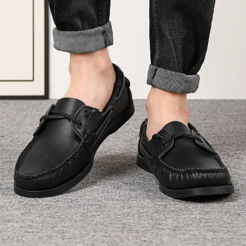 Luxury Men's Casual Shoes Business Shoes Classic Lace-up Male Formal Shoes Breathable Driving Men Shoe Designer Leather Loafers - Image 5