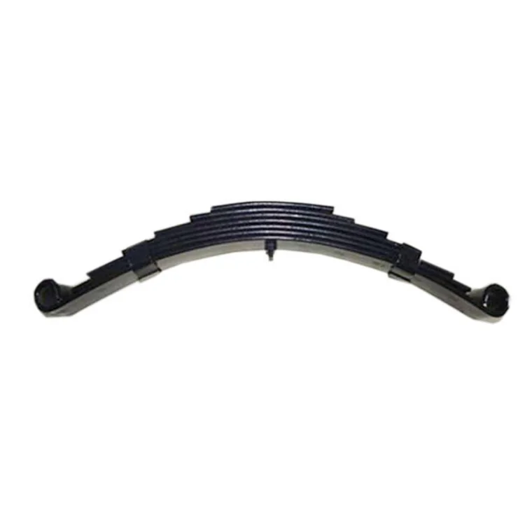 Black Steel Universal Leaf Spring Plate Durable Duty Dump Composite Truck Front   Suspension System