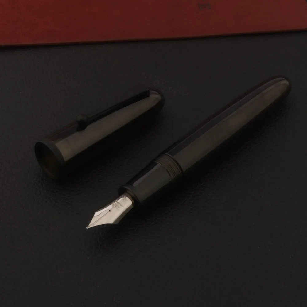 

JinHao 9019 dadao акриловая перьевая ручка Прозрачная Черная Вращающаяся ручка 40 мм перо канцелярские принадлежности офисные ранцы чернильные ручки