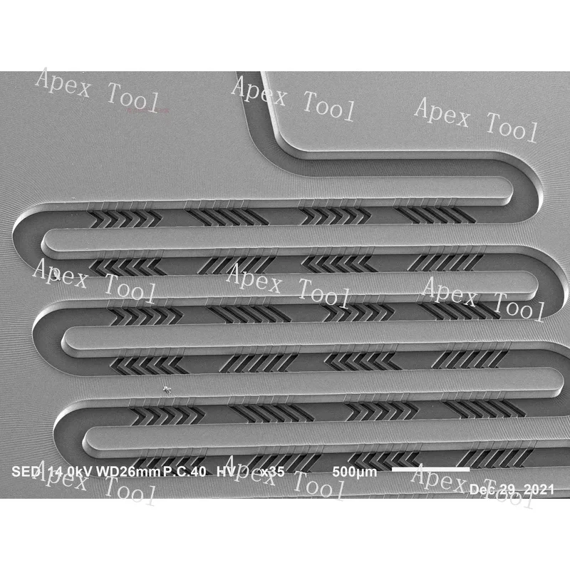 رقاقة هيكل السمكة ذات الطبقة المزدوجة من Microfluidic LNP رقاقة توليد الجسيمات النانوية MRNA رقاقة حيوية تخصيص التصوير الفوتوغرافي