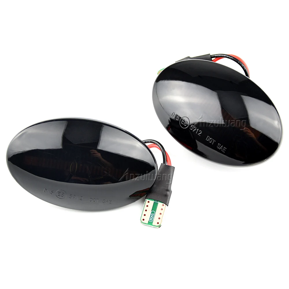 2pcs LED Dynamic Side Marker Light Flowing Turn Signal Blinker For Ford Fiesta MK4 1995-2001 KA 1996-2008 Transit 1995-2000