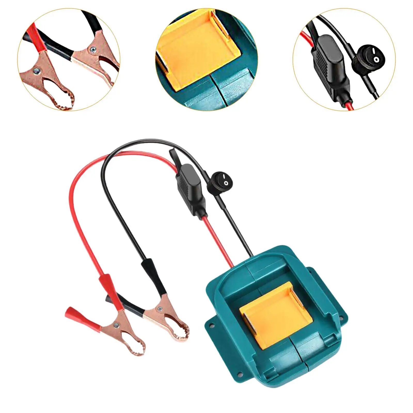 Multi Function Battery Adapter Converter Alligator Clamp Durable Accessory for Makita 18V Power Tools