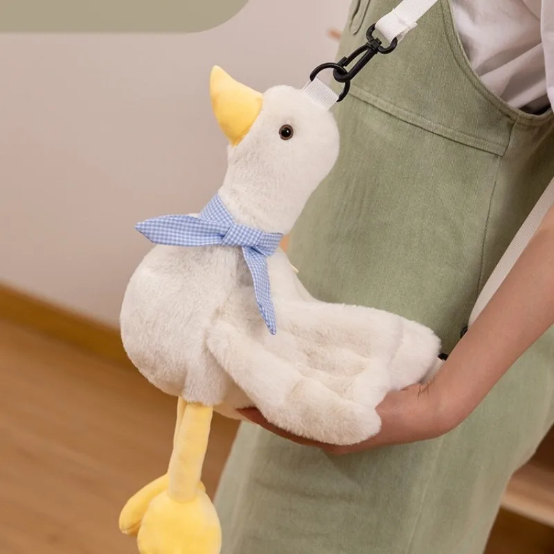 40cm bonito pato bolsa de ombro crossbody pelúcia grande ganso mochila bolsas e bolsas crossbody sacos presente natal