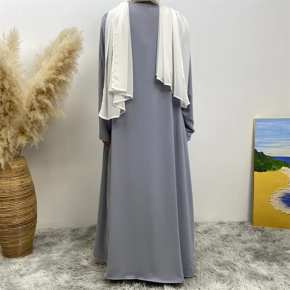 Reversível aberto abaya muçulmano feminino aberto quimono cardigan maxi vestido turquia kaftan árabe islâmico longo robe dubai eid ramadan abayas