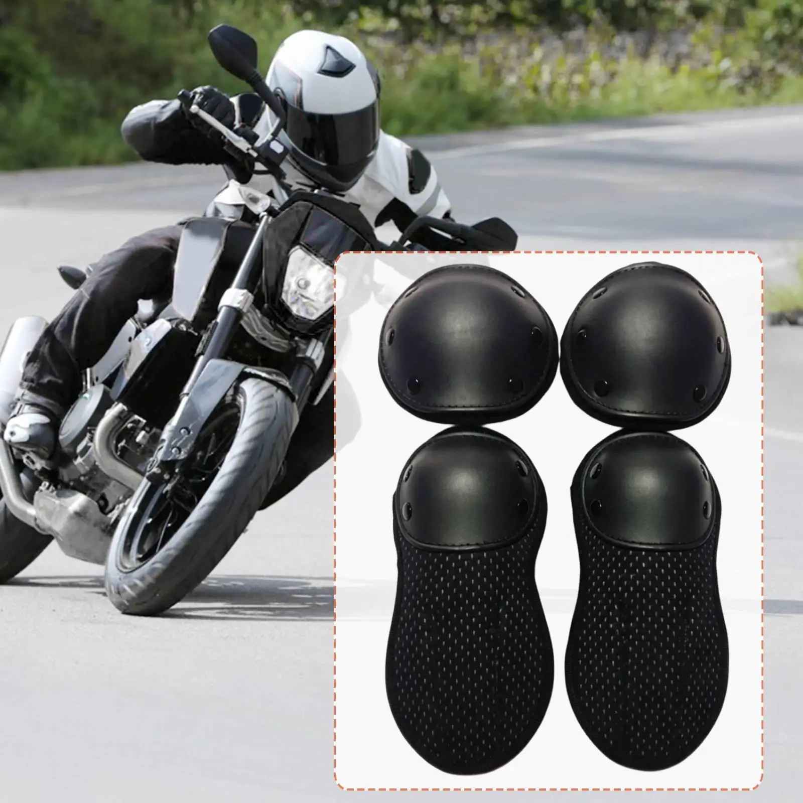 Motorcycle Jacket Protectors Weather Resistant Removable Elbow Shoulder Pads for Men Women Riding Gear